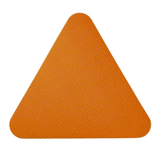 Fargede fliser Trekant oransje 30 cm | 1 stk. oransje