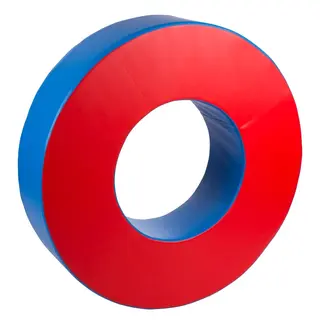Skummodul | Sirkel Diameter 120 cm | Rød/Blå