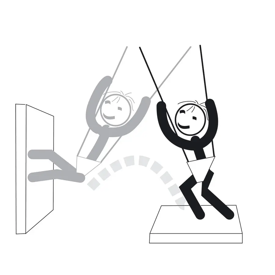 Multifunksjonell huske XTENSi Bungee Fra 6 år | Opptil 80 kg 