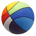 Softball PU-skum 20 cm regnbuefarget Myk basketball i st&#248;rrelse 3