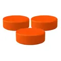 Ishockey Puck | Oransje 3 stk. 3 pakning med pucker