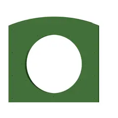 Tilbehør til tunnelsklie - rutsjebane Grønn plate