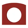 Tilbehør til tunnelsklie - rutsjebane Rød plate