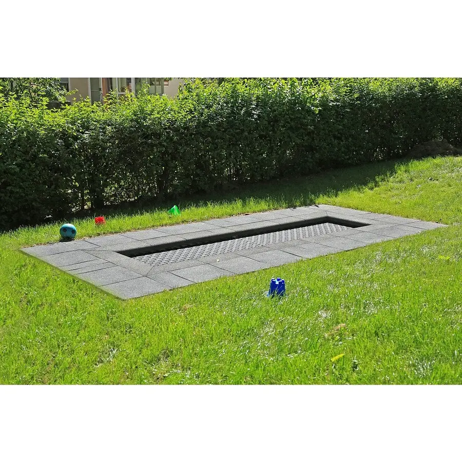 Nedfelt trampoline Kids Track 4m Til offentlige lekeplasser 