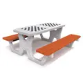 Utemøbel - Sjakkbord i betong 2 meter