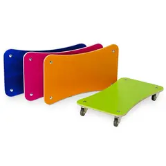 Rullebrett sett ColorLine - 4 stk. 60 x 35 cm | Rullebrett til barneskolen