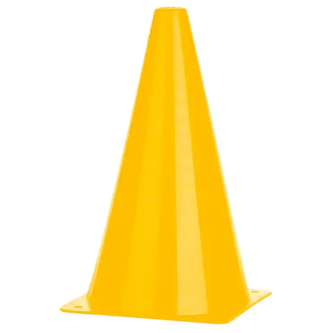 Markeringskjegler 10 stk | 23 cm Sett med 10 gule kjegler