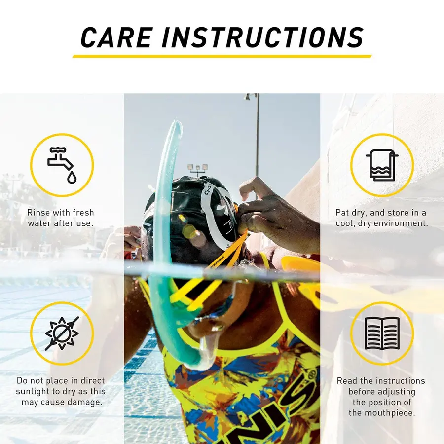 FINIS Stability Snorkel Speed Snorkel med egonomisk hodestøtte 