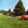 Nedfelt trampoline Playground Mini Firkantet | Til offentlige lekeplasser
