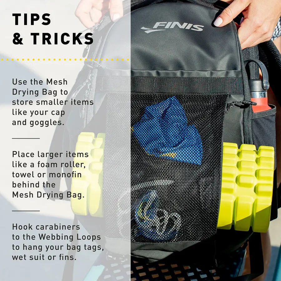 Finis Rival Swim Backpack Svart | Ryggsekk | 32 liter 