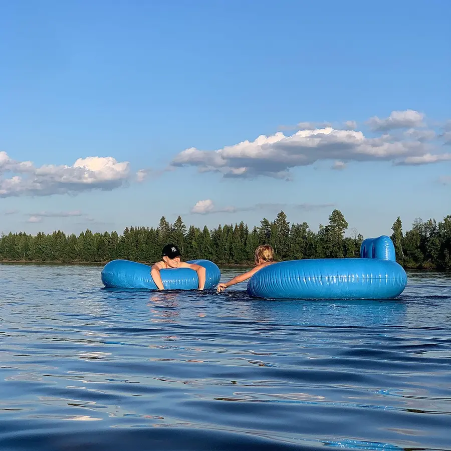 Badering med ryggstøtte og  nettingbunn Diameter 135 cm 