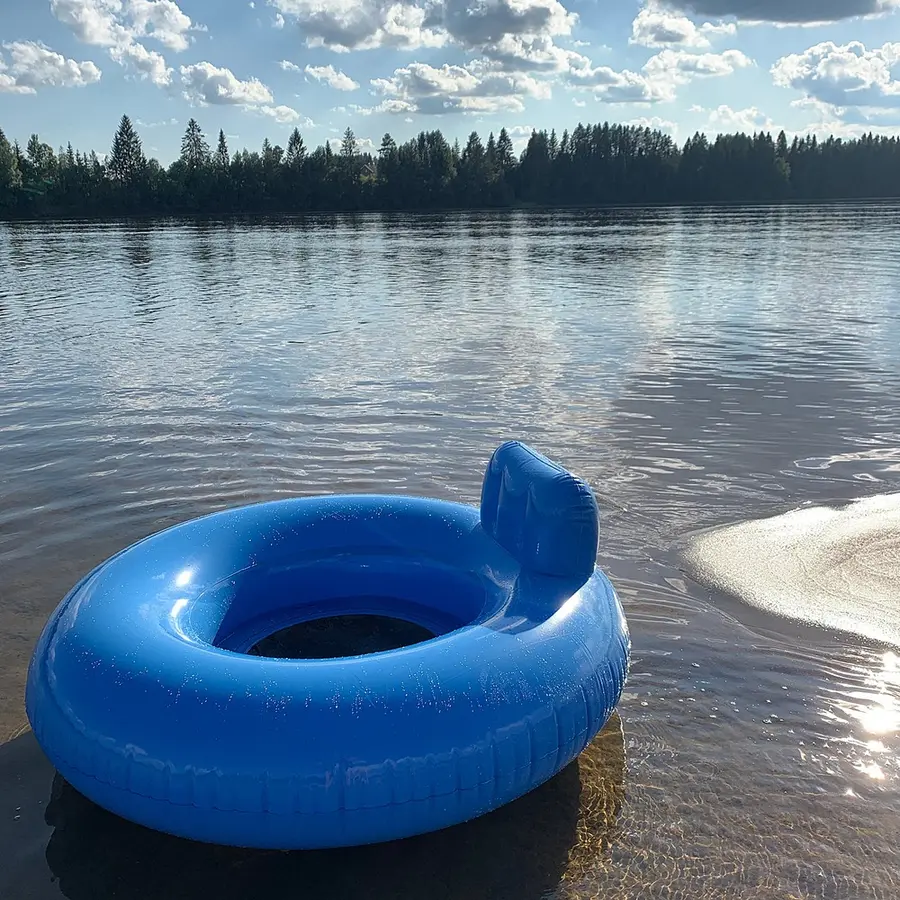 Badering med ryggstøtte og  nettingbunn Diameter 135 cm 