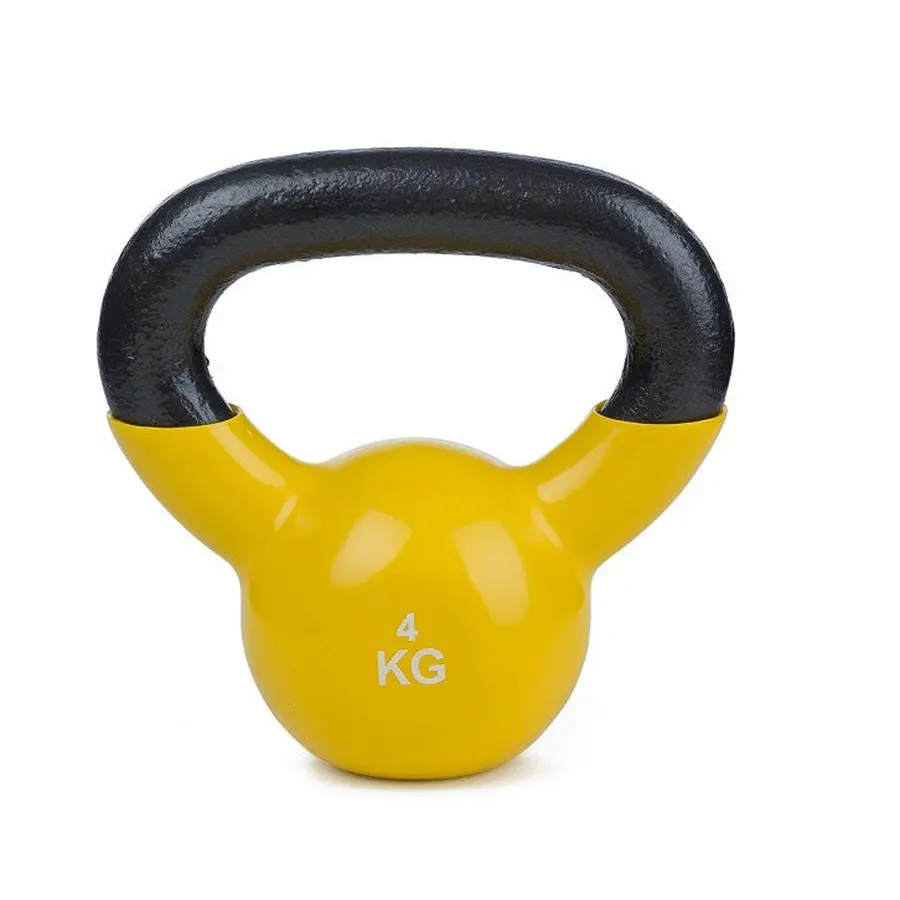 Kettlebell Vinyl 4 kg 1 stk | 4 kg | Gul 