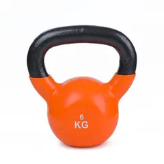 Kettlebell Vinyl 6 kg 1 stk | 6 kg | Oransje