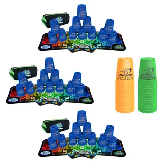 Speed Stacks Komplett Sett x3 36 kopper | 3x Matte | 3x Timer | 3x Bag