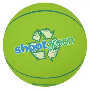 Basketball Baden Shoot Green Basketball til inne- og utebruk | str 5