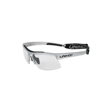 Innebandybriller Unihoc Energy Junior Beskyttelsesbriller | S&#248;lv/ Svart