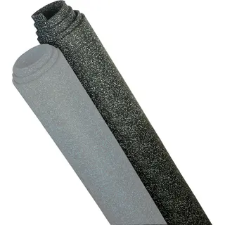 Gulvbelegg Everroll 6 mm svart/gr&#229; 10 x 1,25 m (12,5 kvm)