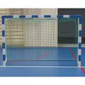 Minih&#229;ndballm&#229;l 240x160cm - bl&#229;/hvit 1 stk | foldbare nettb&#248;yler m/nett