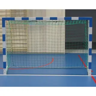 Minih&#229;ndballm&#229;l 240x160cm - bl&#229;/hvit 1 stk | foldbare nettb&#248;yler m/nett