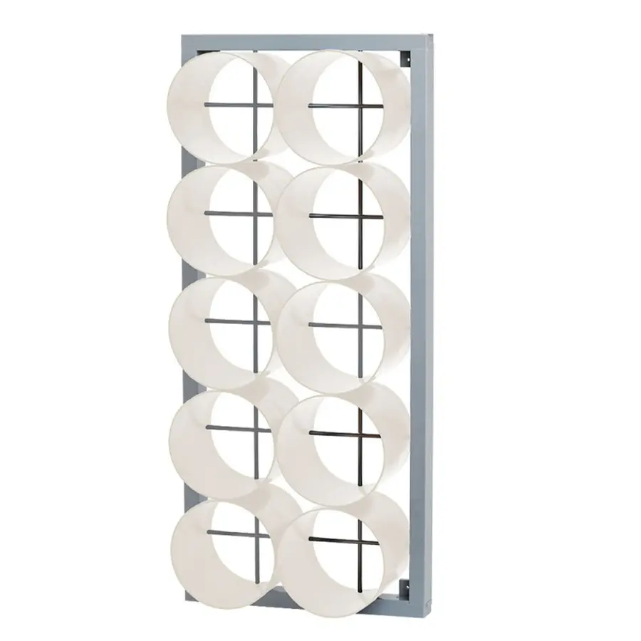 Håndklehylle 10 rom | Hvit Oppbevaringshylle for garderobe 