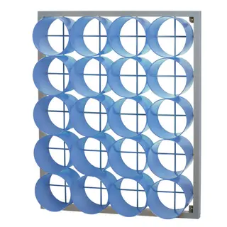 Håndklehylle 20 rom | Blå Oppbevaringshylle for garderobe