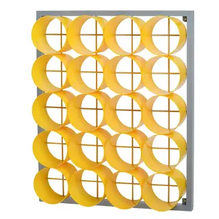 Håndklehylle 20 rom | Gul Oppbevaringshylle for garderobe