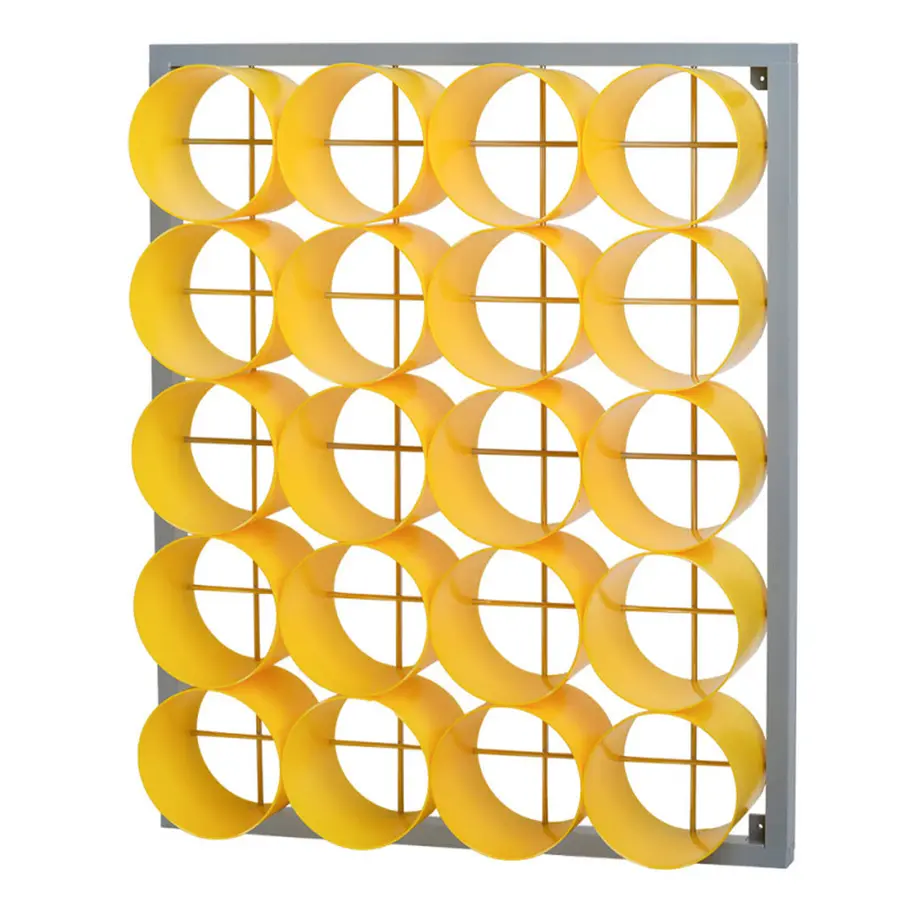 Håndklehylle 20 rom | Gul Oppbevaringshylle for garderobe 