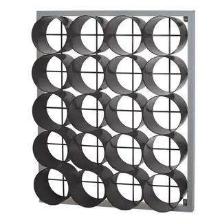 Håndklehylle 20 rom | Svart Oppbevaringshylle for garderobe