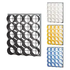 Håndklehylle 20 rom | Hvit Oppbevaringshylle for garderobe