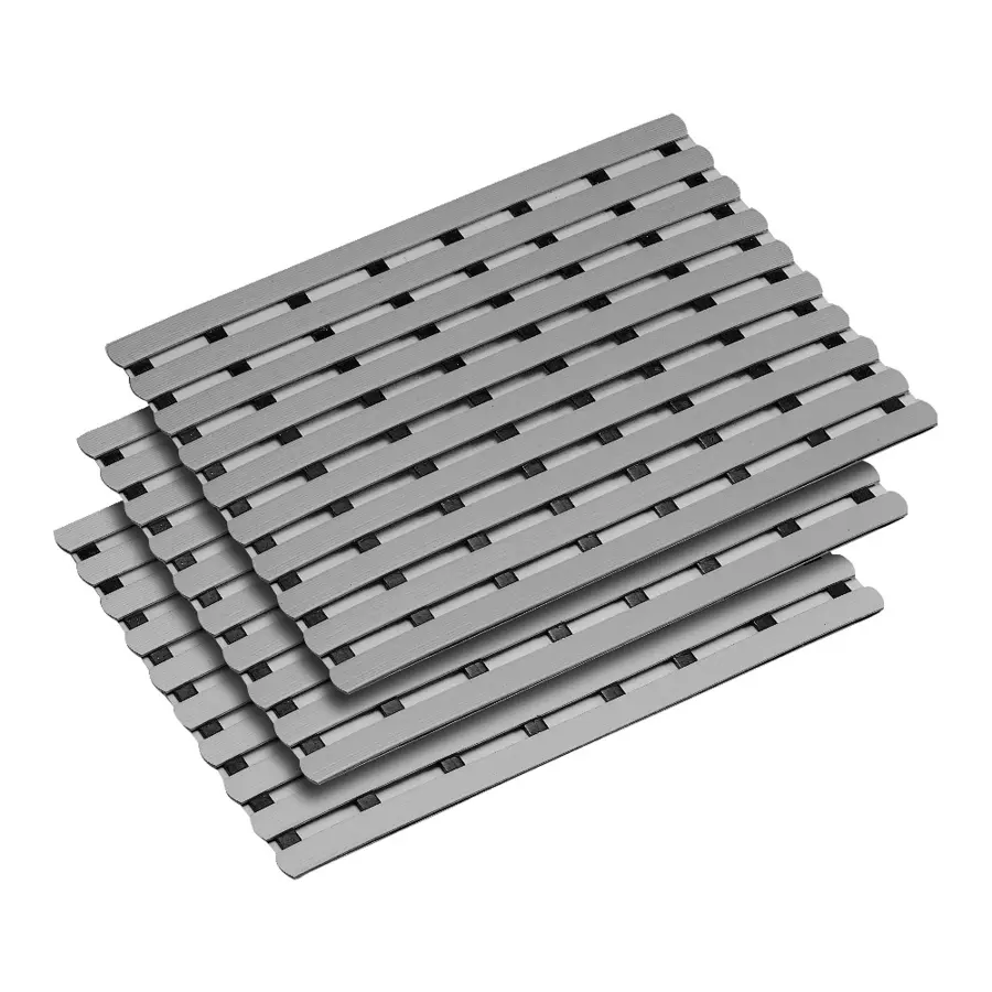 Sklisikker våtromsmatte - Grå Bredde 100 cm 