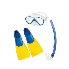 Snorkelsett med sv&#248;mmef&#248;tter | 7 &#229;r+ 7 &#229;r+ | Junior snorkelsett