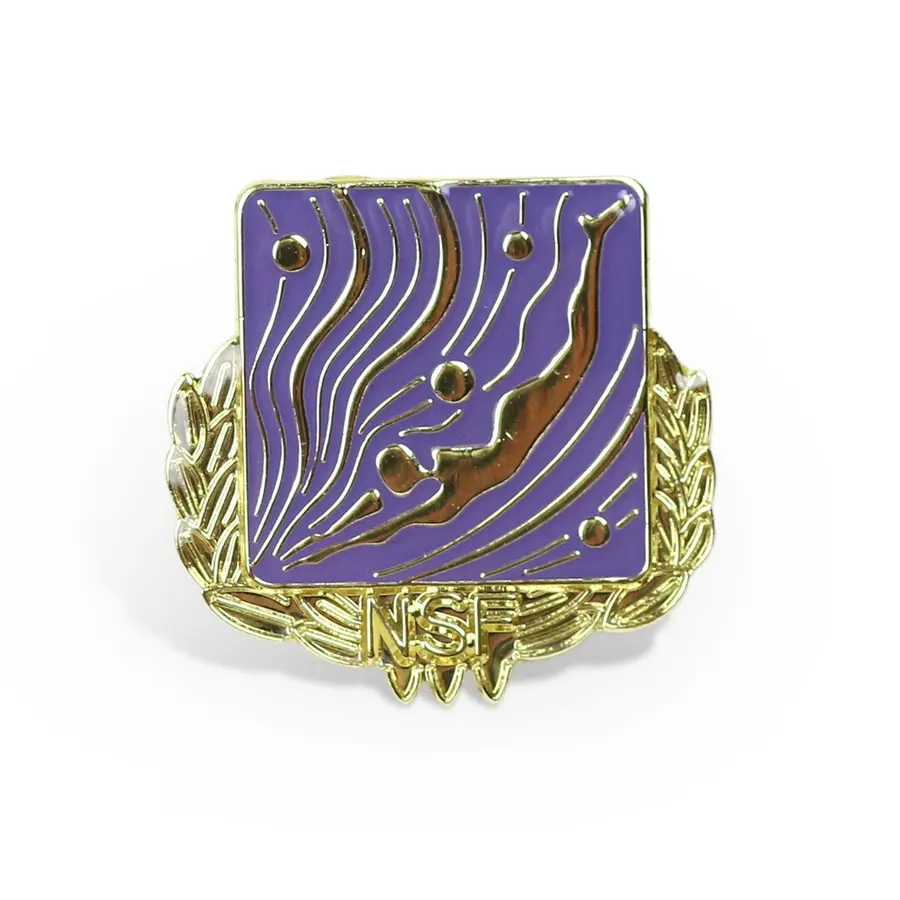 Svømmemerke 200 meter 2026 lilla Distansemerke | Pk à 20 stk. 