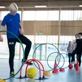 Fotballkrokket Morsomt spill til kropps&#248;vingstimen