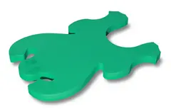 Flyteleke Frosk 73 cm Liten vannleke til basseng