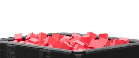 Skumklosser til turn- og stupegrop 30x20x20 cm | Hvitt skum