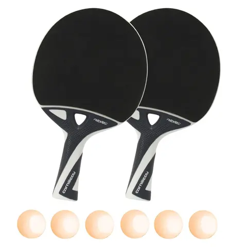 Bordtennissett Cornilleau Nexeo X70 2 uteracketer | 6 baller