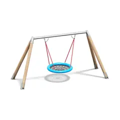 Huskestativ i lerk med ståldrager Med fugleredehuske