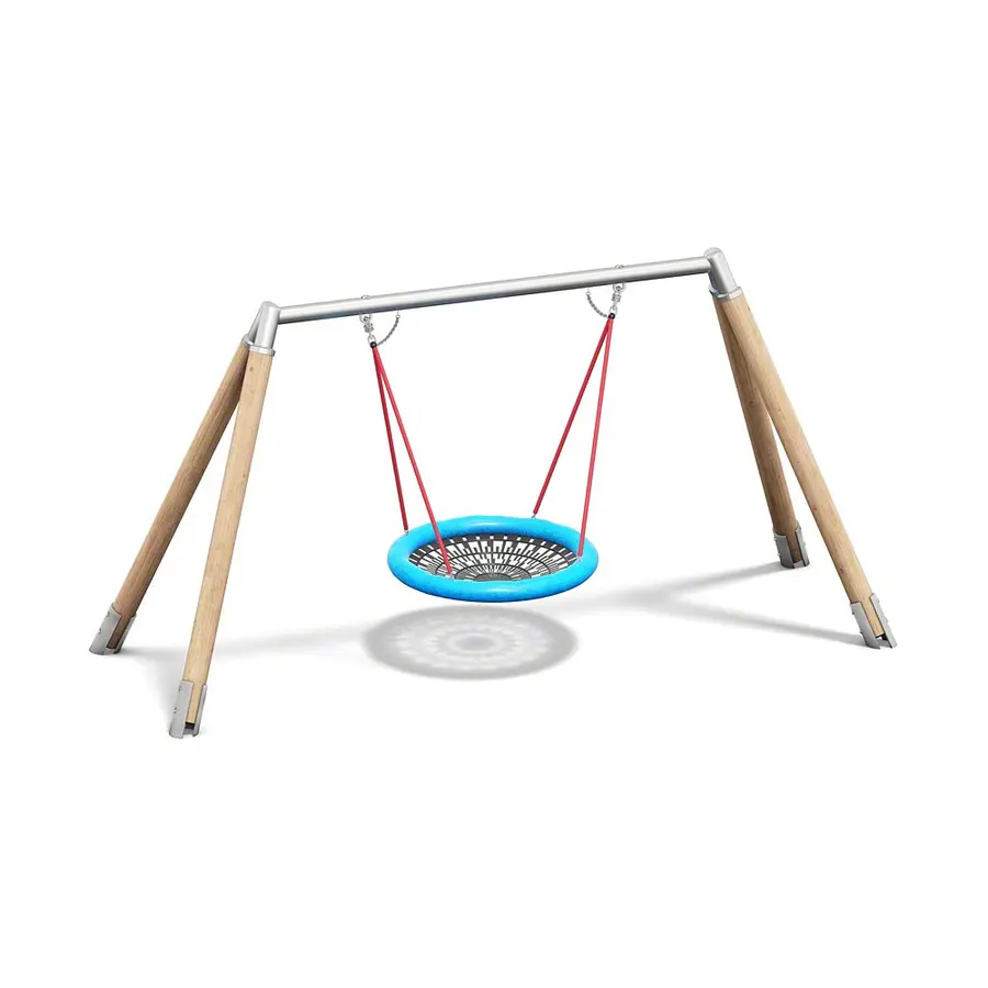 Huskestativ i lerk med ståldrager Med fugleredehuske 