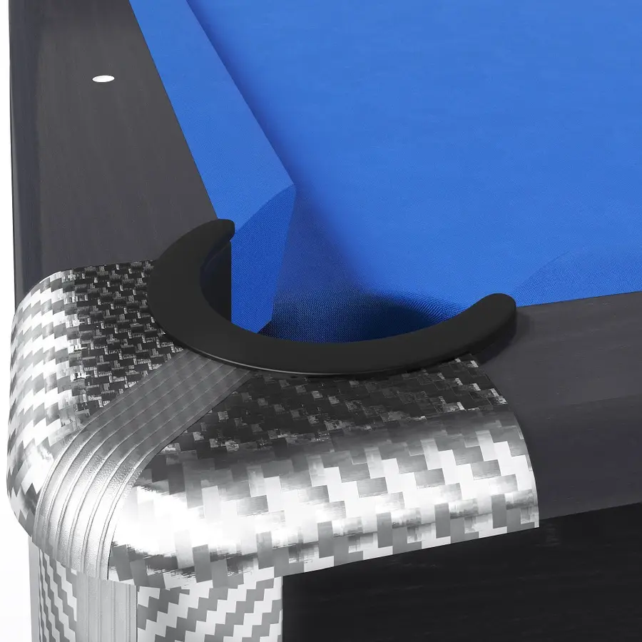 Biljardbord Galant Black Edition 8 fot Blå biljardduk | Spillefelt 224x112 cm 
