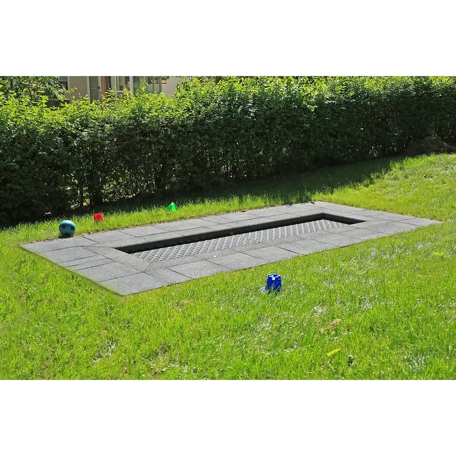 Nedfelt trampoline Kids Track 4m Til offentlige lekeplasser 