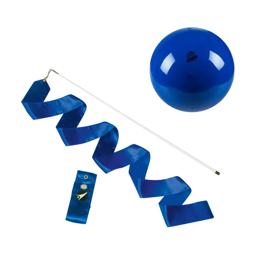 Rytmisk Gymnastikkpakke Blå RG Bånd 6 m | RG ball 
