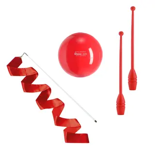 Rytmisk Gymnastikkpakke R&#248;d K&#248;lle | RG b&#229;nd | RG ball