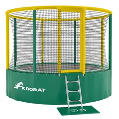Trampoline Akrobat Gallus 360 cm | Grønn/ Gul