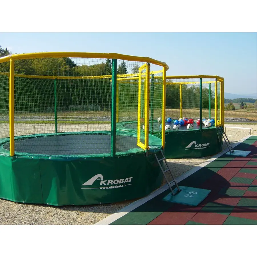 Trampoline Akrobat Gallus 360 cm | Grønn/ Gul 