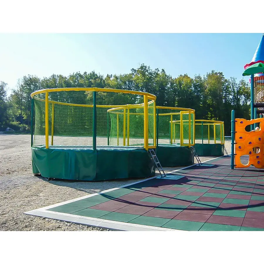 Trampoline Akrobat Gallus 360 cm | Grønn/ Gul 