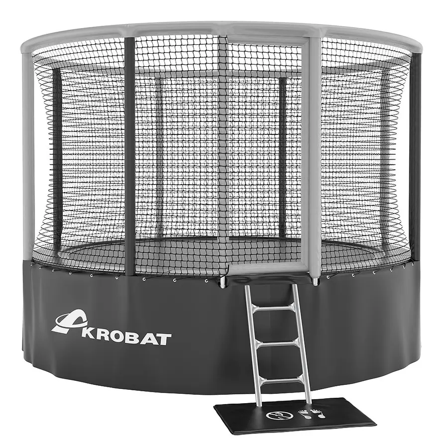 Trampoline Akrobat Gallus 360 cm | Grå/ Svart 