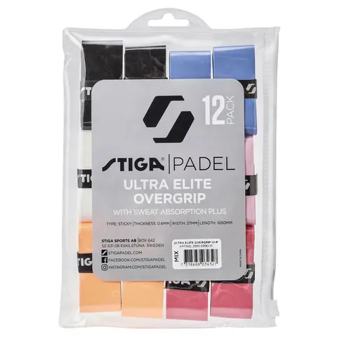 Stiga Padel Grip Tape Mix 12 pk For bedre grep på din padel rackert