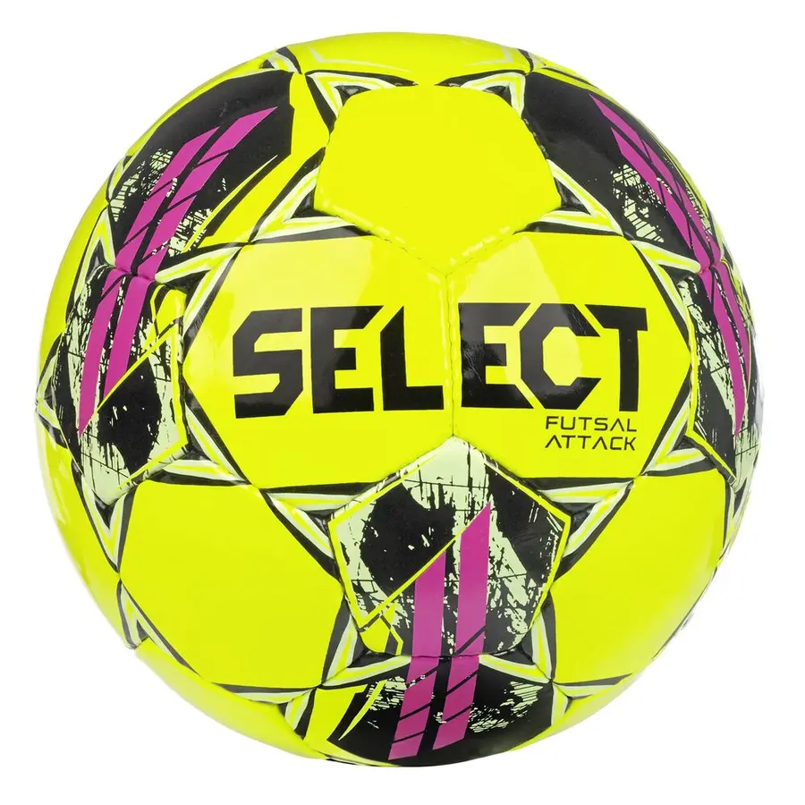 Futsalball Select Attack Gul/Rosa Innendørs treningsball 