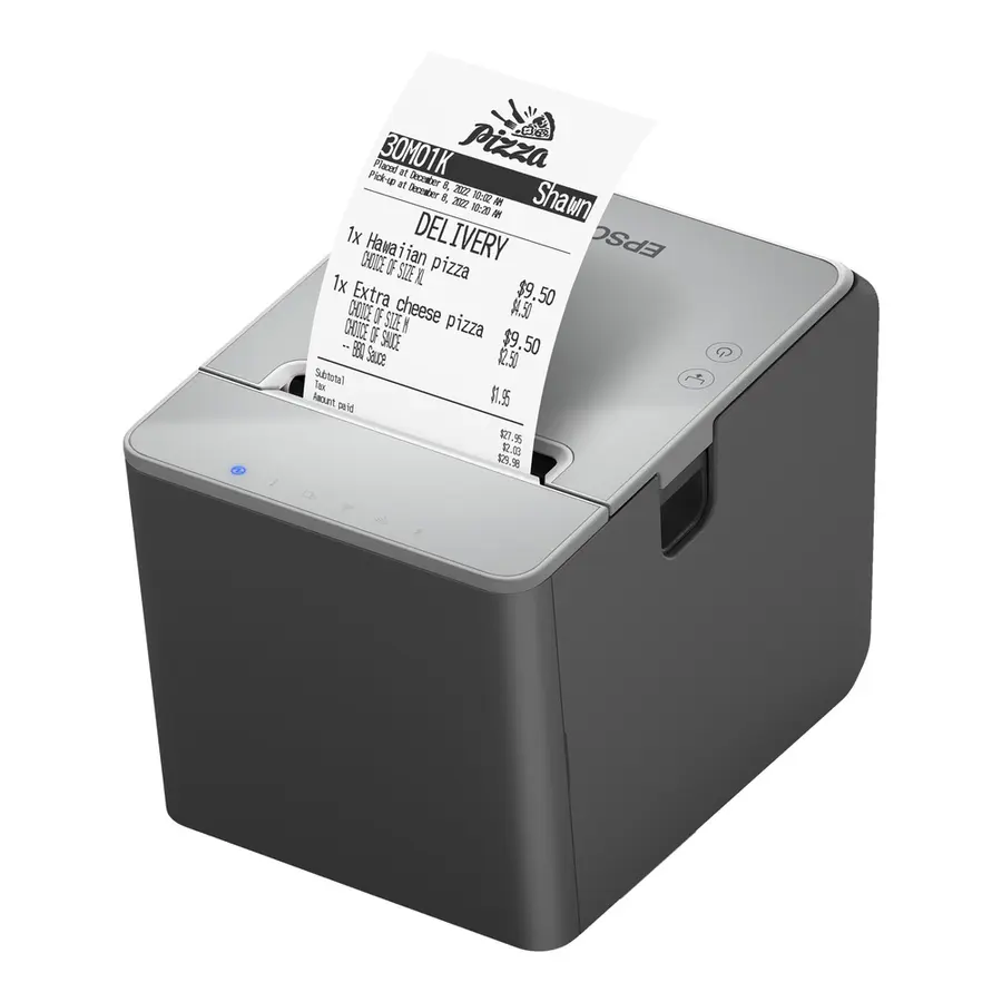 Skriver | Epson TM-L100 termoskriver Kvitteringsskriver | 3 ruller termopapir 